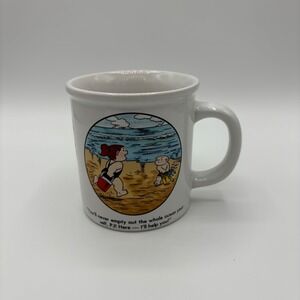 The Family‎ Circus Mug 1983 Bil Keane Beach Scene Ceramic Coffee Cup